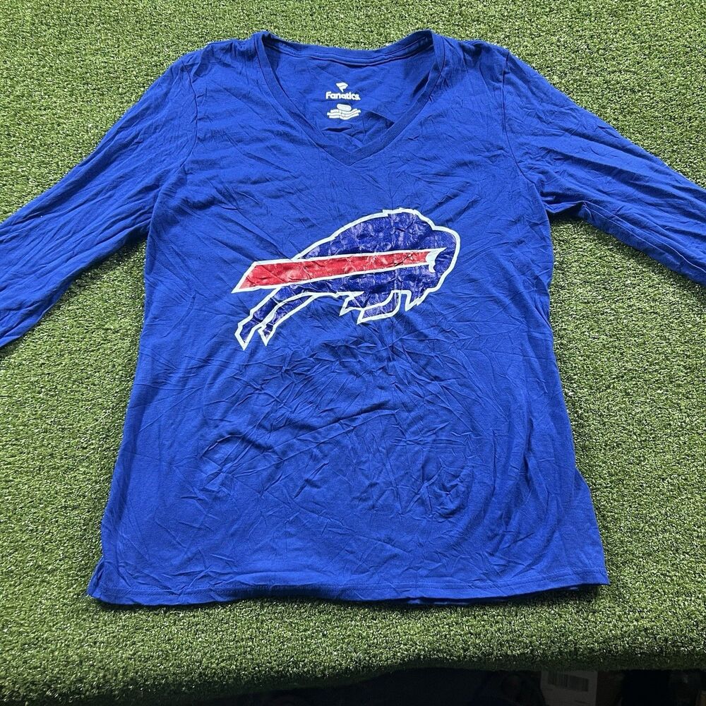 Buffalo Bills Milano NFL Football T-Shirt Women’s M Blue Fanatics NWOT
